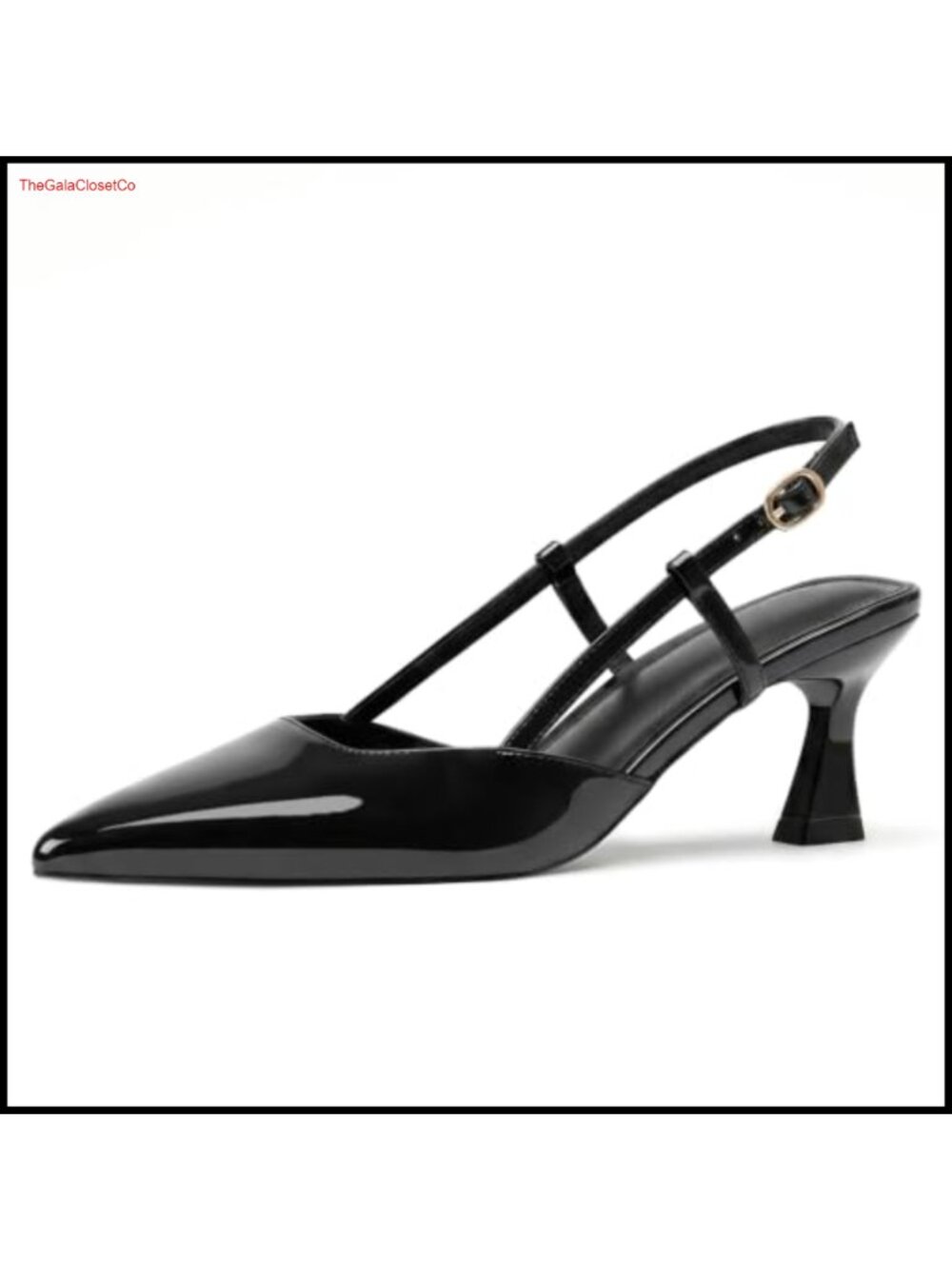 Kitten Heel Slingback Closed Pointed Toe Stiletto Pump